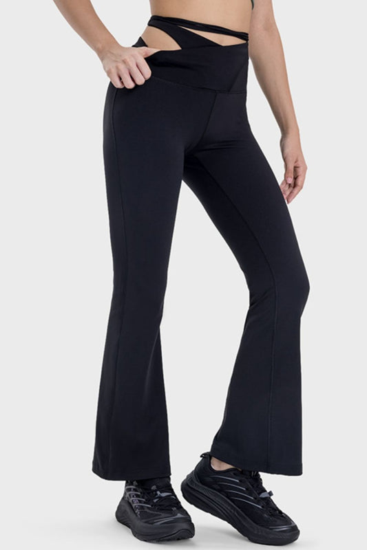 Mid-Rise Activewear Flare Pants
