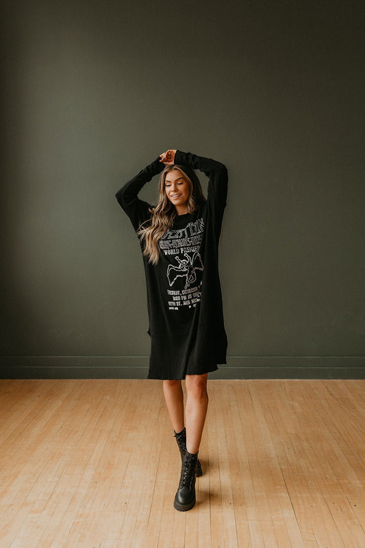 Led Zeppelin Linen Dress – The Song Remains the Same Dress - ShopPurpleUmbrella