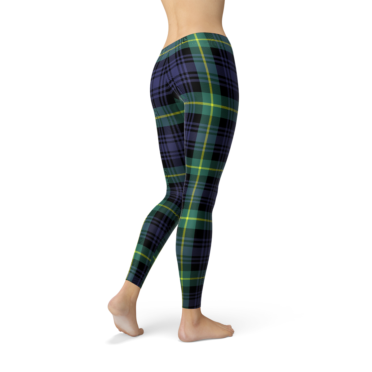 Green Plaid Leggings - ShopPurpleUmbrella