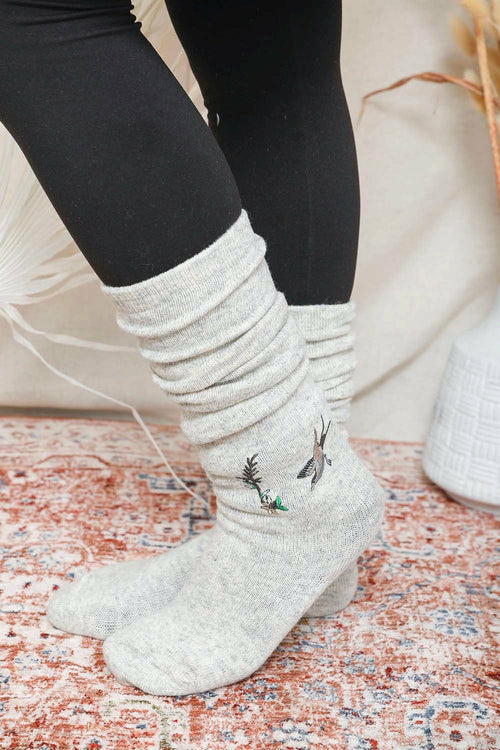 Hummingbird Knee High Socks - ShopPurpleUmbrella