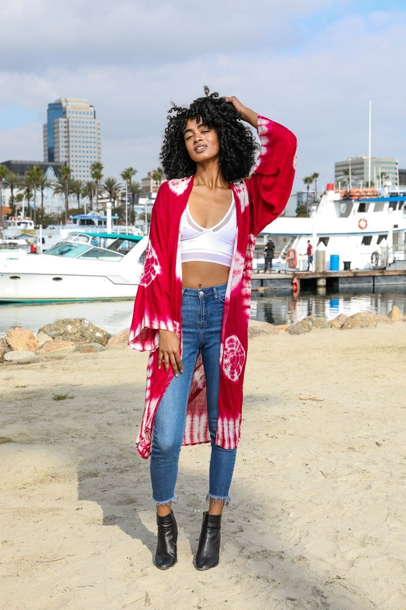 Tie Dye Kimono - ShopPurpleUmbrella
