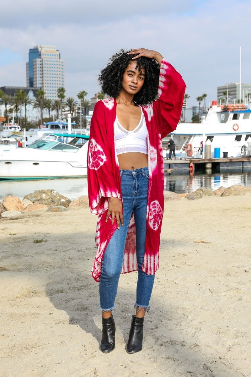 Tie Dye Kimono - ShopPurpleUmbrella