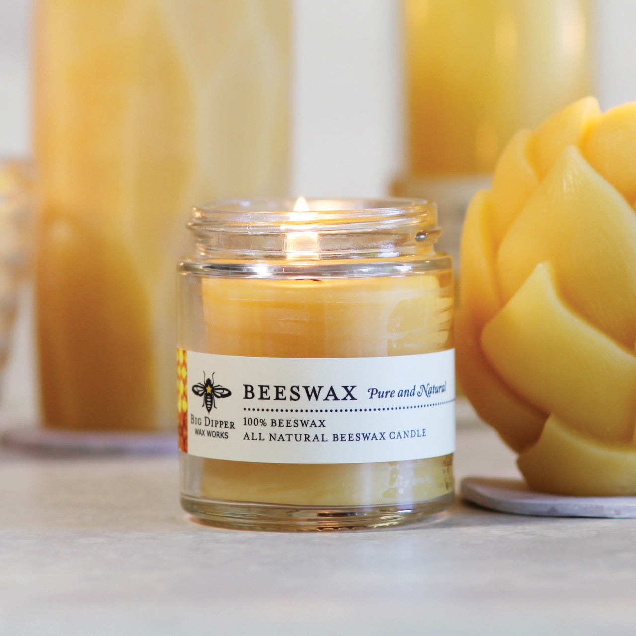 Pure Beeswax Scent Free Candle - ShopPurpleUmbrella