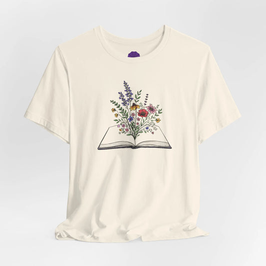 Wildflower Book Lover Graphic Tee
