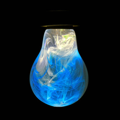 Blue resin bulb