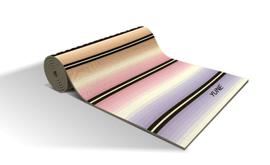 Yune Yoga Striped Eco-Friendly Mat – Non-Toxic & Moisture-Resistant - ShopPurpleUmbrella