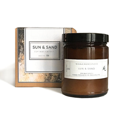 Sun + Sand Soy Wax Candle - ShopPurpleUmbrella