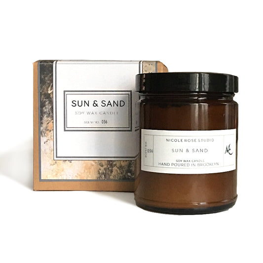 Sun + Sand Soy Wax Candle - ShopPurpleUmbrella