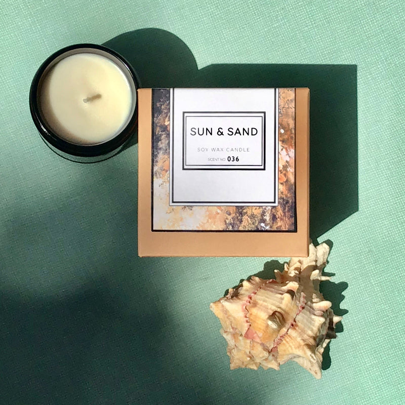 Sun + Sand Soy Wax Candle - ShopPurpleUmbrella