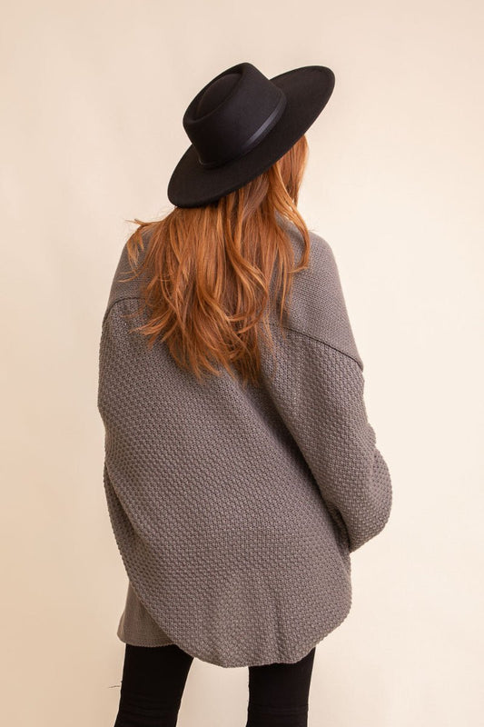 Bat Sleeve Knit Cardigan - ShopPurpleUmbrella