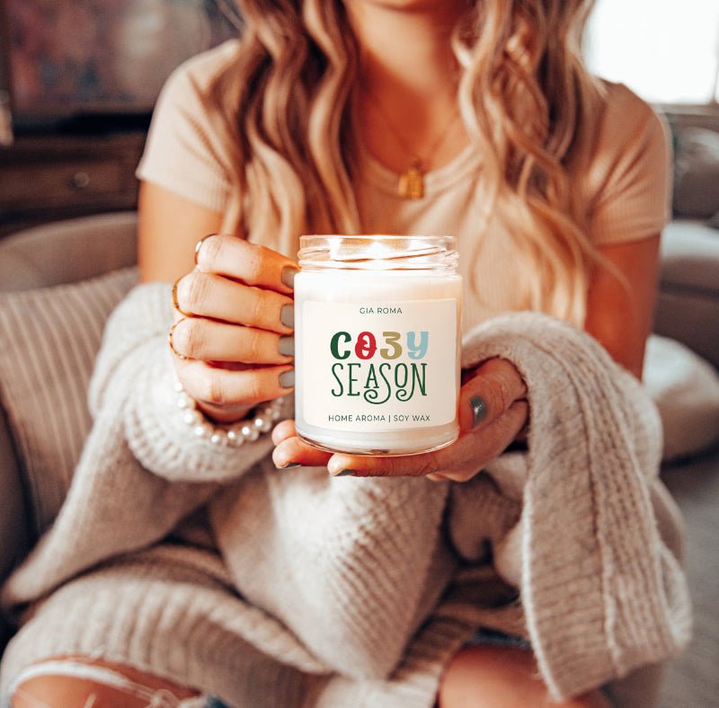 Cozy Season Candle – Citrus, Clove & Pine Soy Blend - ShopPurpleUmbrella
