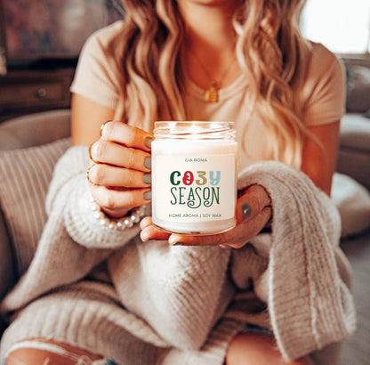Cozy Season Candle – Citrus, Clove & Pine Soy Blend - ShopPurpleUmbrella