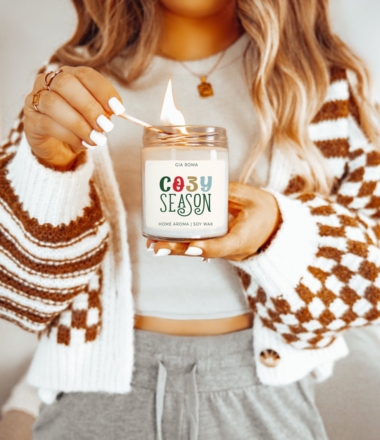 Cozy Season Candle – Citrus, Clove & Pine Soy Blend - ShopPurpleUmbrella