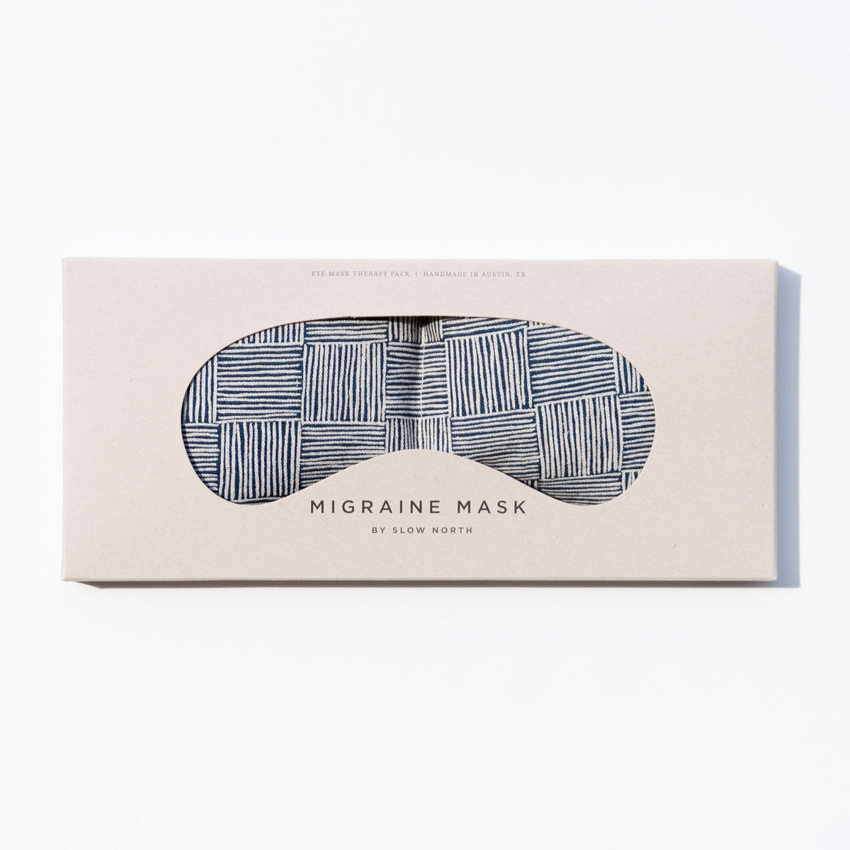 Haystack eye mask in its window gift box