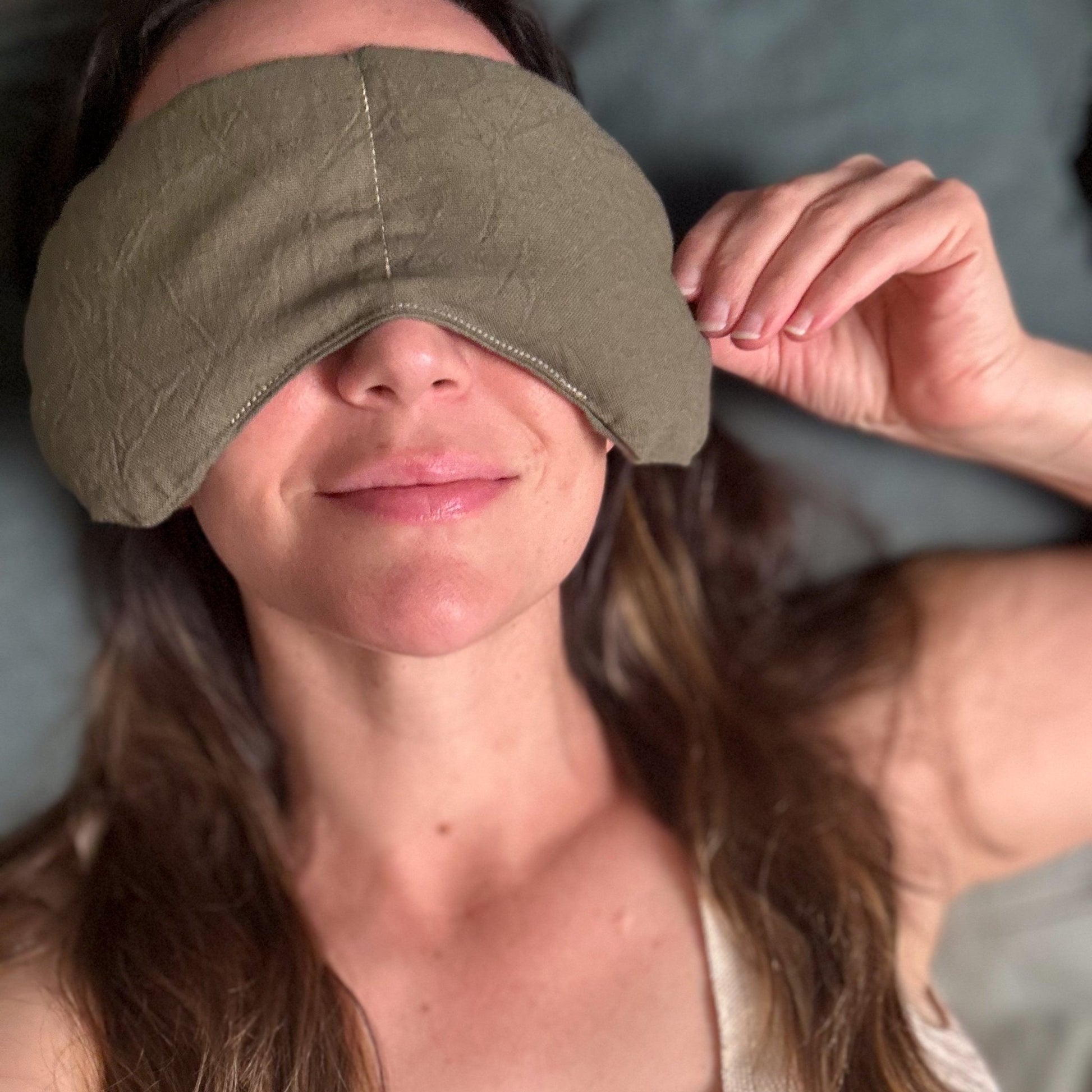 Eye Mask + Neck Wrap Bundle - Olive - ShopPurpleUmbrella
