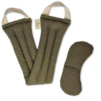 Eye Mask + Neck Wrap Bundle - Olive - ShopPurpleUmbrella