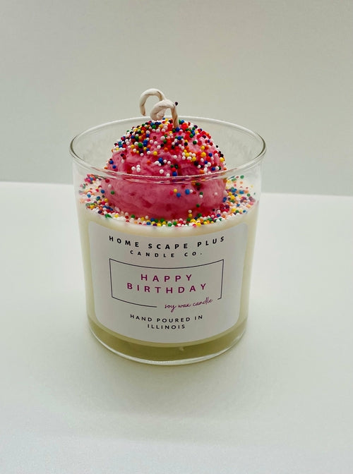 Happy Birthday Candle Ice Cream Scoop Candle - ShopPurpleUmbrella