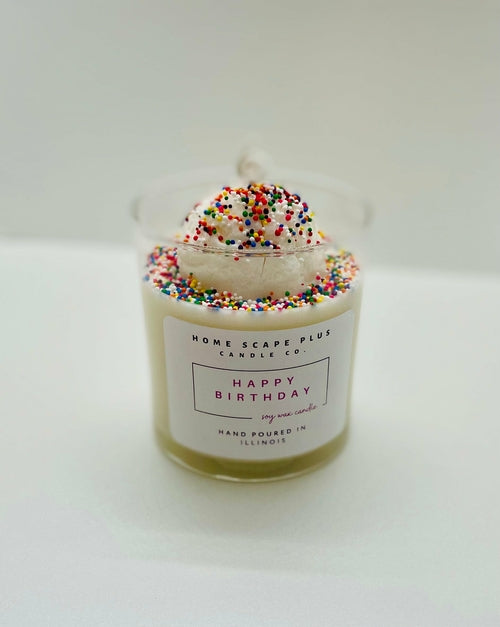 Happy Birthday Candle Ice Cream Scoop Candle - ShopPurpleUmbrella
