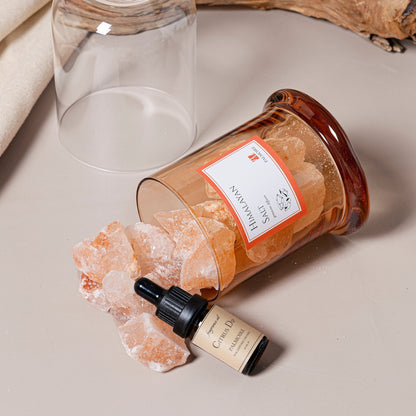 Himalayan Salt Gemstone Diffuser – Citrus & Jasmine Blend - ShopPurpleUmbrella