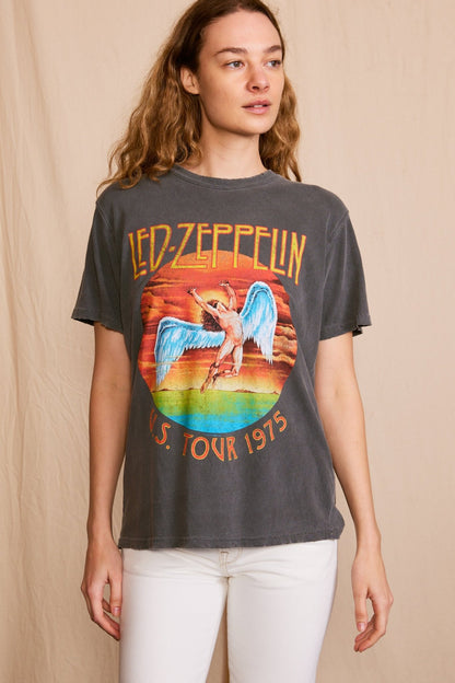Led Zeppelin 1975 Sunkissed Tee – Vintage Style Rock Band Shirt - ShopPurpleUmbrella
