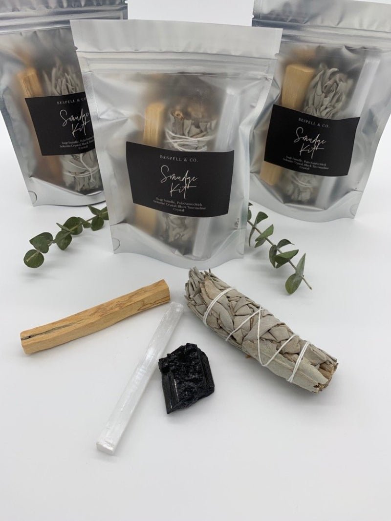 Savannah Smudge Ritual Kit: Sage, Palo Santo & Crystals - ShopPurpleUmbrella