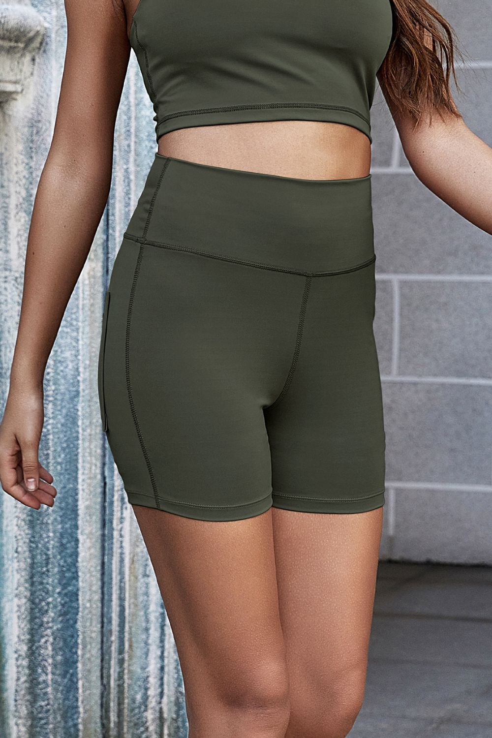Exposed Seam Yoga Shorts - ShopPurpleUmbrella