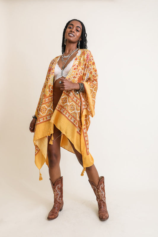 Moroccan Touch Tapestry Kimono - ShopPurpleUmbrella